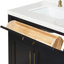 Meuble-lavabo simple en bois massif 30 po avec plateau en quartz Carrara de 1,5 po Tidworth-718797188-676705855
