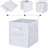 Fabric Storage Cubes (Set Of 10) 11 Inch Cube Storage Bin, Cube Storage With 8 Labels Window Cards & A Pen, Foldable Cube Organizer Bins, 11X11 Storage Bin, Cubby Organizer Bins, White