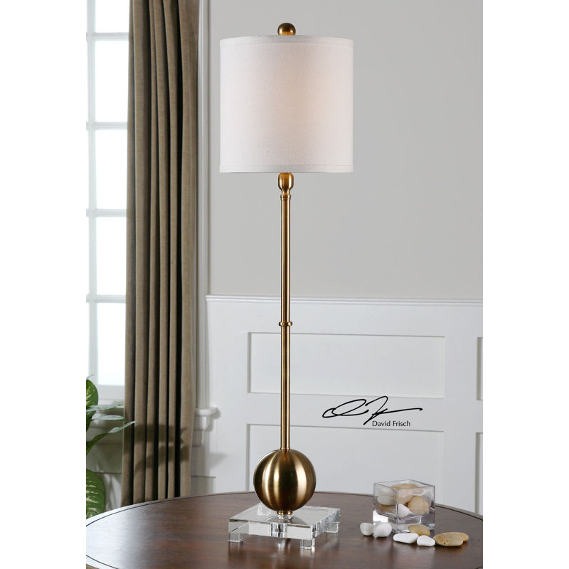 Kalvyn Metal Buffet Lamp, Silver