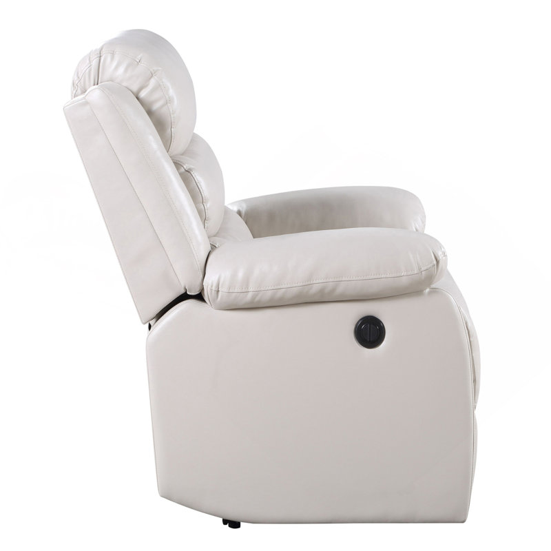 Power Recliner With Pillow Top Arms, Beige