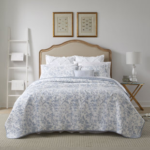 Ensemble de courtepointe réversible en coton Laura Ashley Amberley