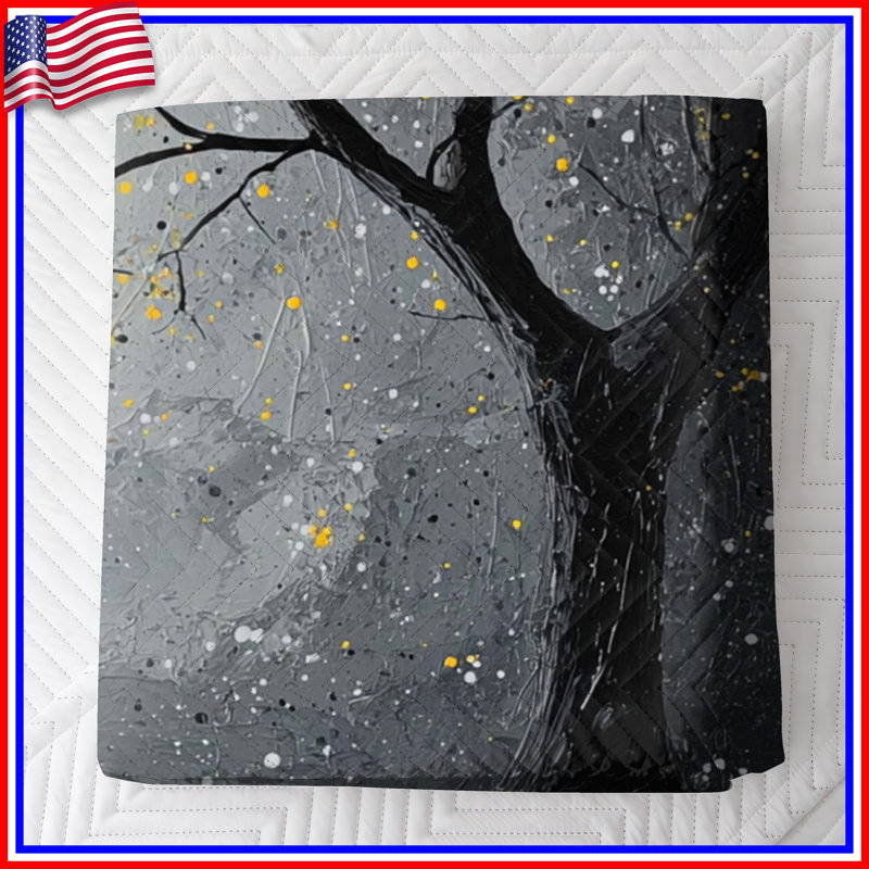 Moonlit Tree Night Bedding Moon Bedspread Nature, King