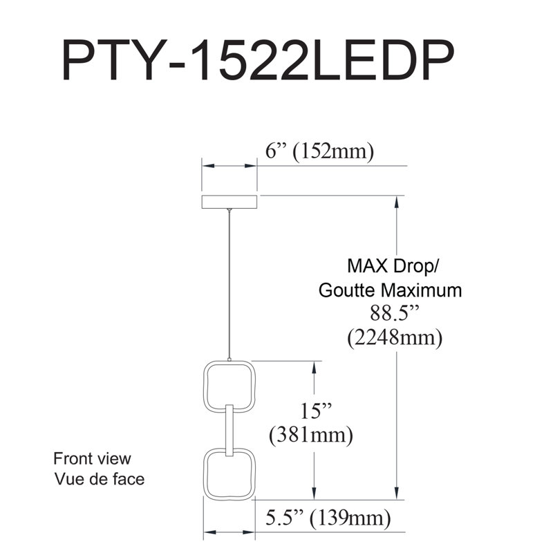 Luminaire suspendu à 1 lumière Panarites, Laiton vieilli
