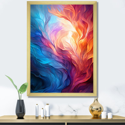 " Yellow Orange Abstract Fractal Infinite Symphony "