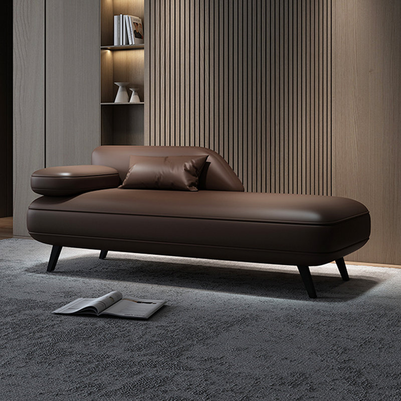 Chaise longue d'intérieur Modern Modern, Orienté à gauche (vu de face), Café