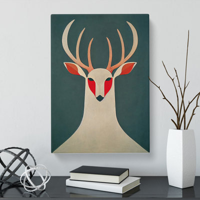 Unique Deer Abstract Vol.1 - Wrapped Canvas