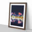 Fireworks Above the Chicago in Abstract - Picture Frame Graphic Art Print-55730646-55730644