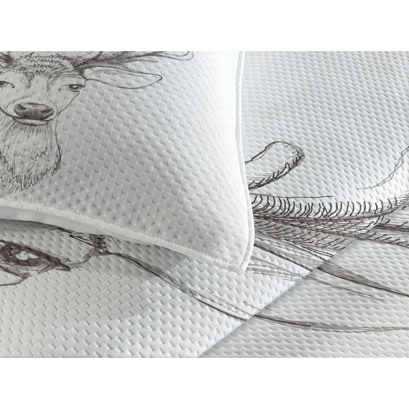 Rustic Coverlet, King Bedspread + 2 Shams