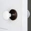 Rosette classique avec bouton de porte en porcelaine blanche-20069901