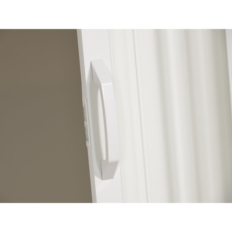 Porte pliante en vinyle Spectrum Dunes, 36 po x 80 po, Blanc
