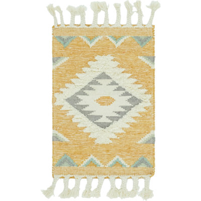 Shriver Performance Wool Geometric Indoor Rug