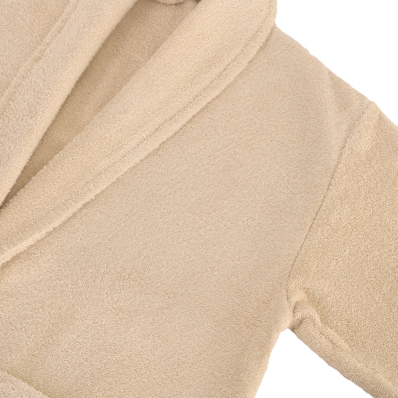  Peignoir 100% coton Brittany, Grand / Très grand, Beige