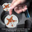 Ensemble de 2 sous-verres de voiture de mer Seas The Day Starfish