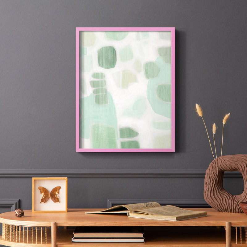 River Shapes I, reproduction encadrée - bois massif, H 20 po x l 16 po, Noir