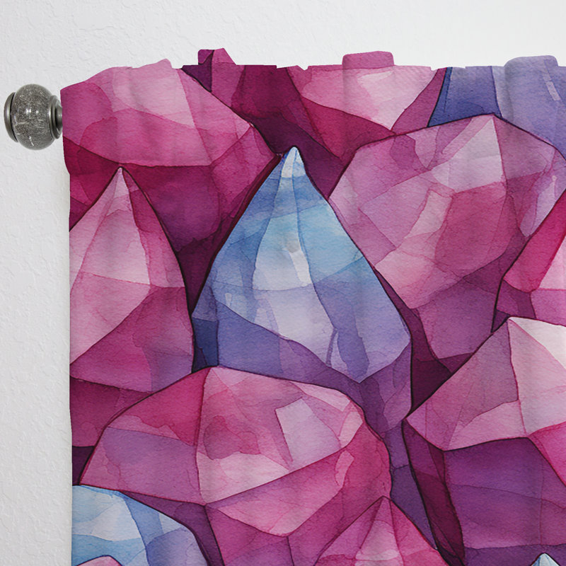 Naugle - Abstract Shapes Curtain - Room Darkening Abstract Curtain - 1 Panels, 52" W x 84" L