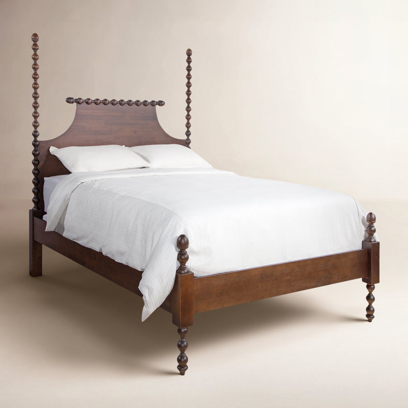 Mary Spindle Four Post Bed, Queen, Hazel