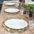 Polyester Embroidered Round Christmas Placemat