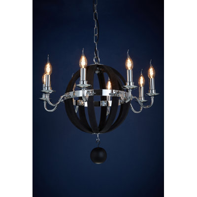Madrona 8 - Light Candle Style Chandelier