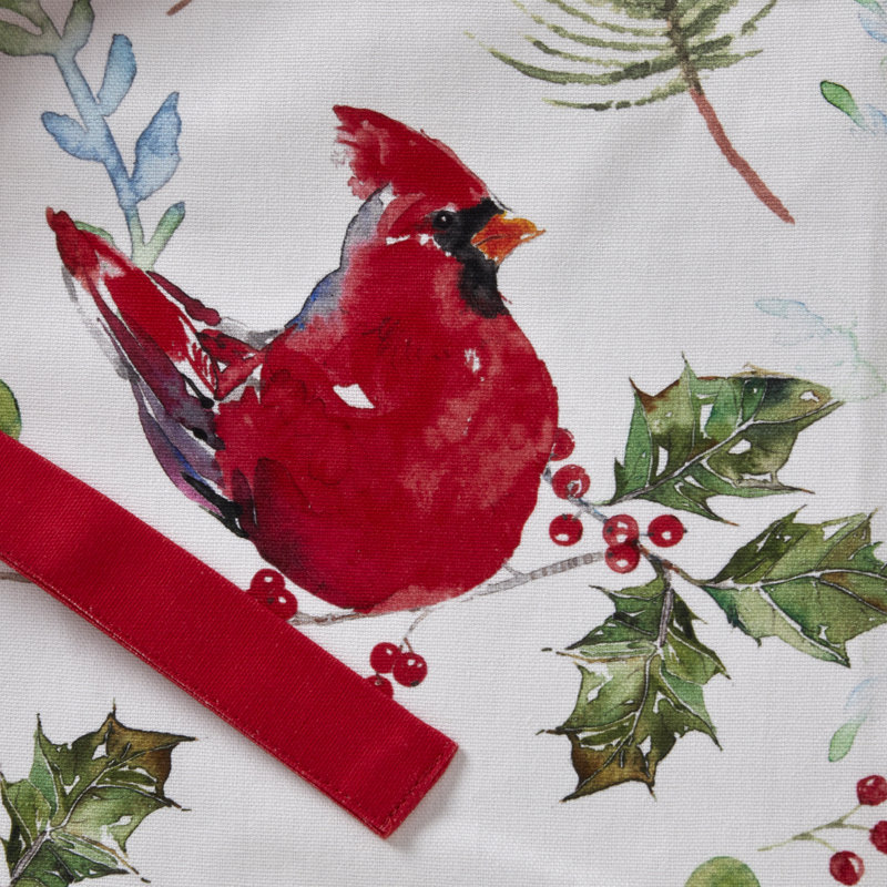 Christmas No Pattern Cotton Bib Apron