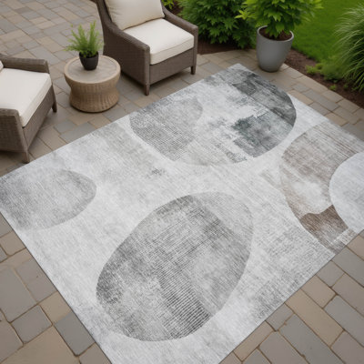 Machine Washable Indoor/Outdoor Chantille ACN2815 Geometric Rug