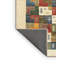 Tapis beige/rouge contemporain-650067084