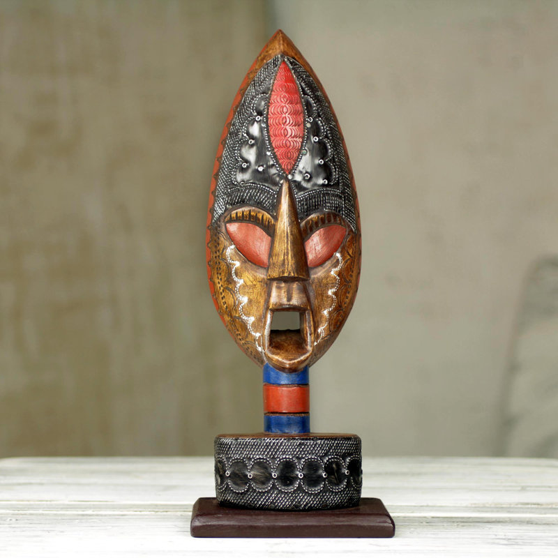 Elzey Handmade Boho People Wall Decor on Solid Wood