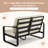 54.3'' Wide Outdoor Loveseat Sofa With Removable Cushions-41763971
