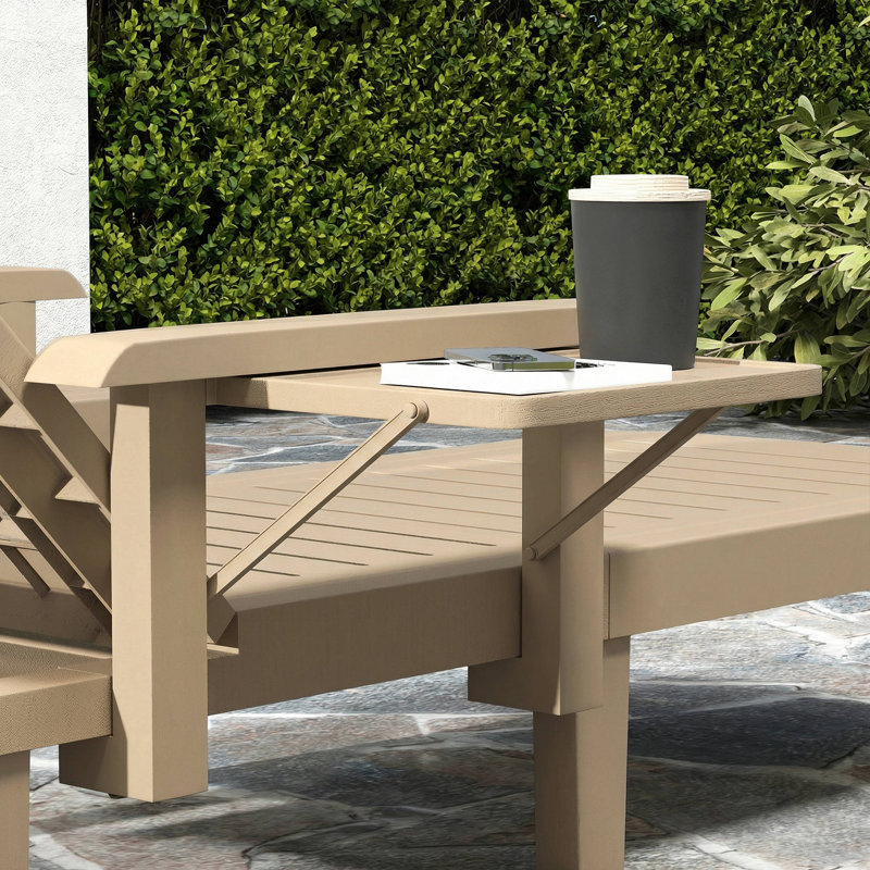 Outdoor Lounge Chair, Khaki