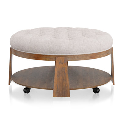 Kaymiah Round Tufted Upholstered Coffee Table