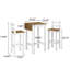 Ensemble de salle à manger à hauteur de bar en bois avec table à abattants et 2 chaises Deonka | August Grove®