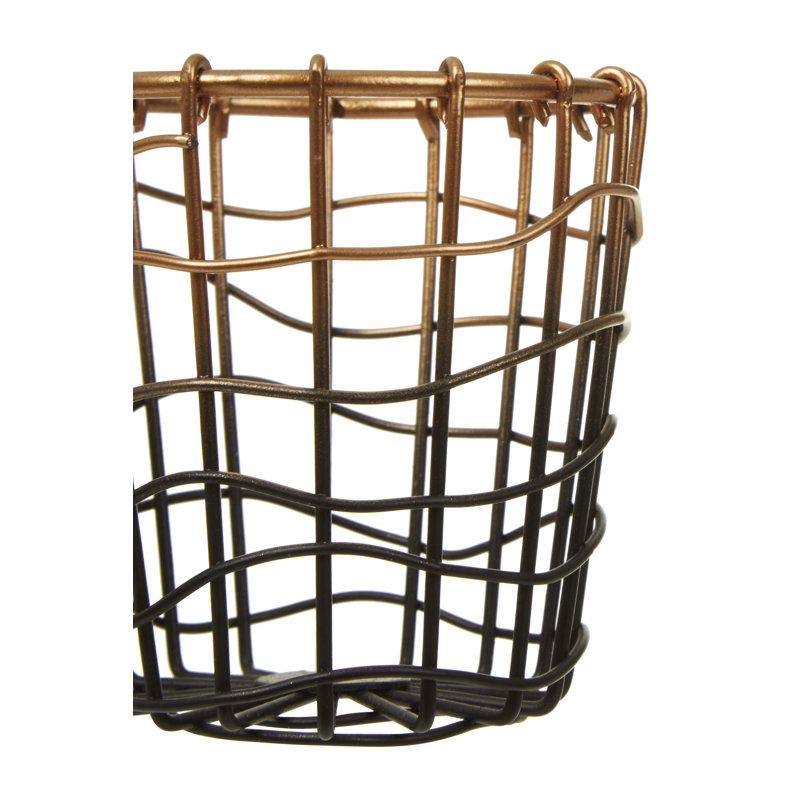 Inbox Zero Larrison Mesh Decorative Basket
