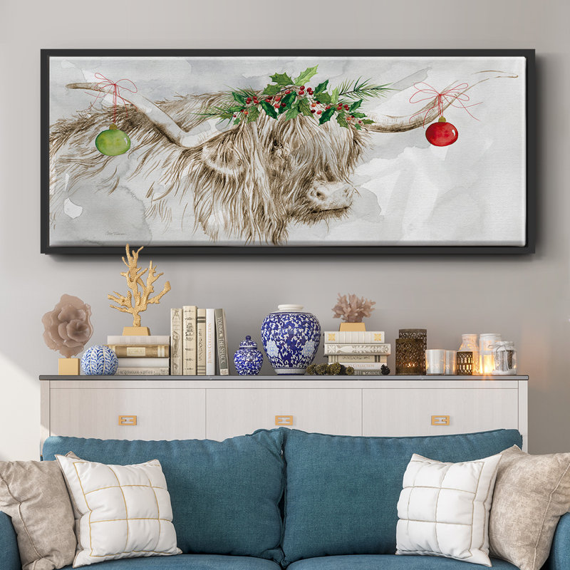 Highland Holidays - toile encadrée, H 20 po x l 50 po