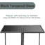 Abihail 4 - Person Patio Dining Set Rectangular Table with Cushions Included