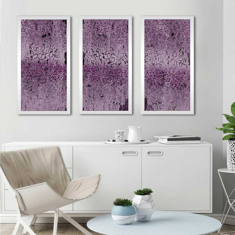 « illusion monopur asolo », ensemble de 3 reproductions d’impressions encadrées, L 52,5 po x H 33,5 po x P 1 po