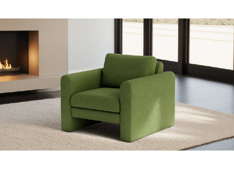 Knox Accent Chair, Performance Weave - Snow