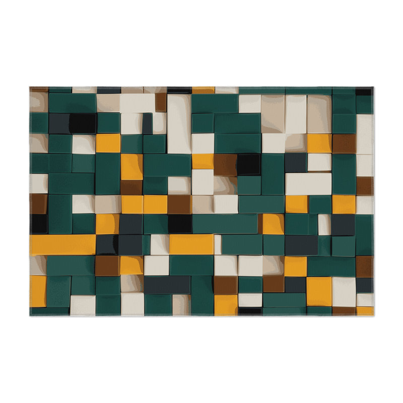 Terra Constructs Indoor And Outdoor Area Rug, Rectangle 5' x 7'