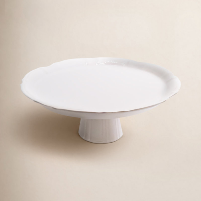 Assiette à gâteau Chloe, Blanc