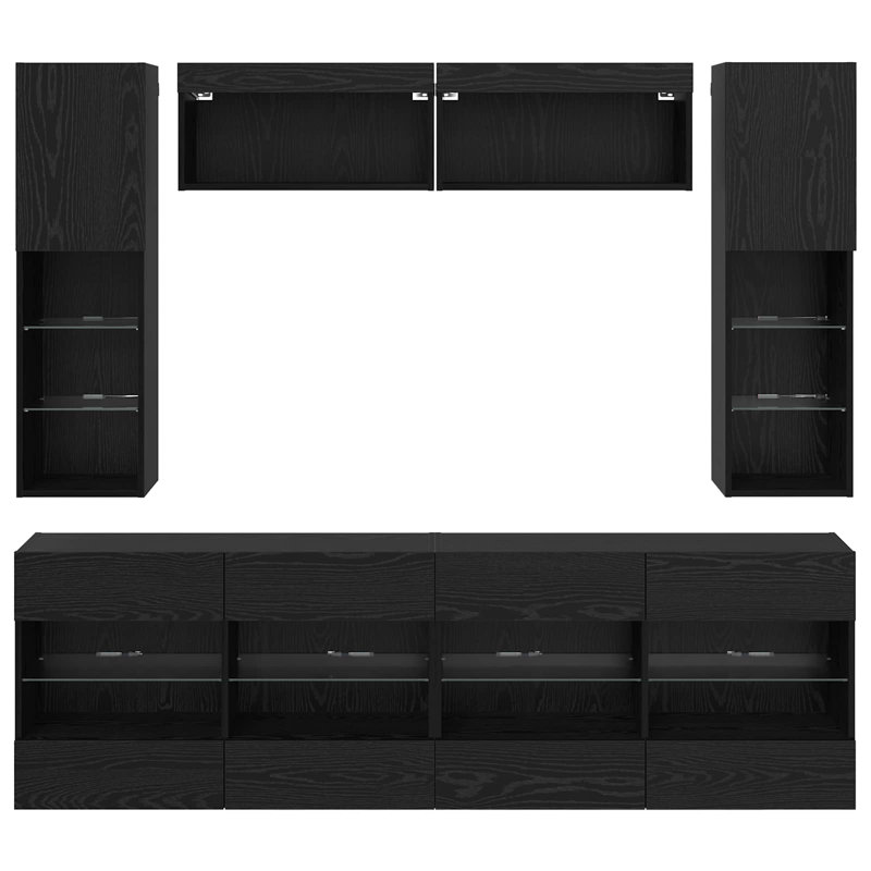 Unfinished Entertainment Centre for TVs up to 88" with Fireplace Included