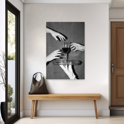 «The Wine Is Served», art mural rétro