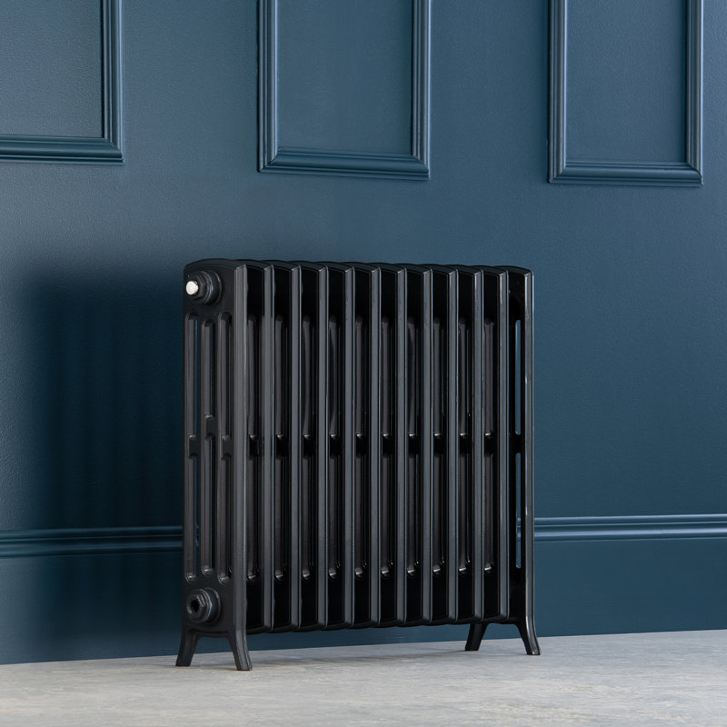 Romelia Horizontal Traditional Colosseum Radiator, Grey, 650cm