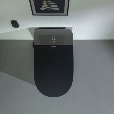 Bidet Smart Toilet with quiet&Quick Flush,1000g MaP Flush Score,Foam Shield,ADA Comfort Height,Auto Open/Close,Blackout Flush,Ambient Light,Heated Seat with Fragrance System
