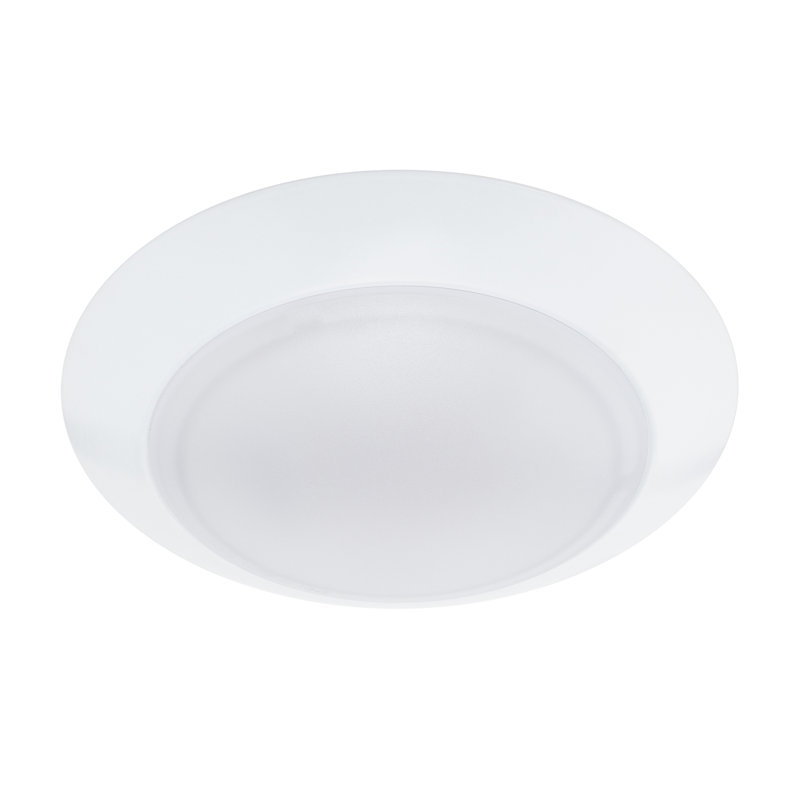 Disc Dimmable LED Round Flush Mount Light, 1.63" H x 9.18" W x 9.18" D, 1 Light