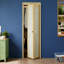 Porte pliante en bois de pin 1 verre brut non fini avec trousse de quincaillerie-105688713