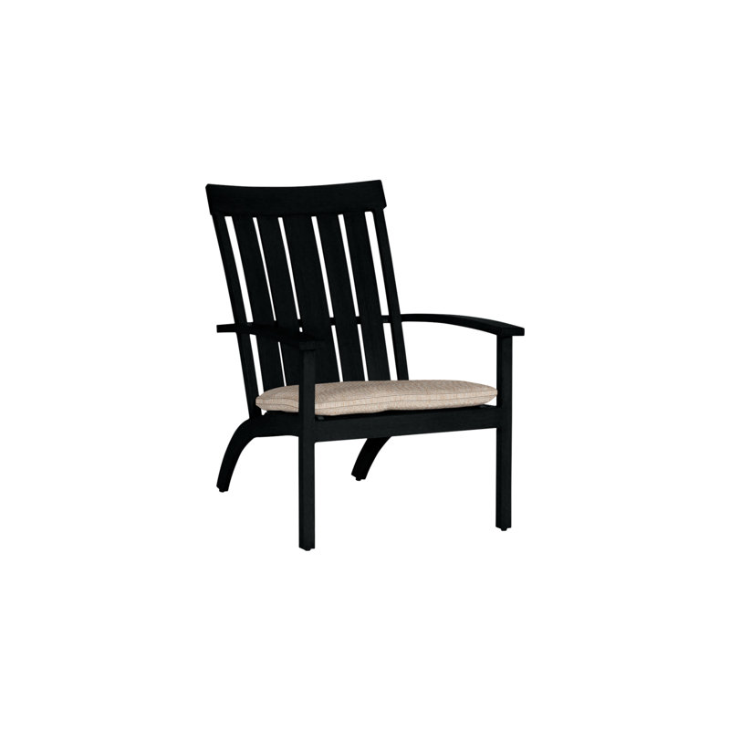 Club Aluminum Adirondack Chair, Welt, Intermix Indigo, Oak