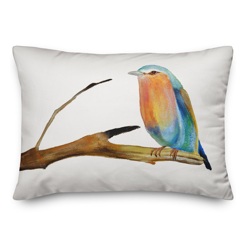Outdoor Reversible Throw Pillow, White