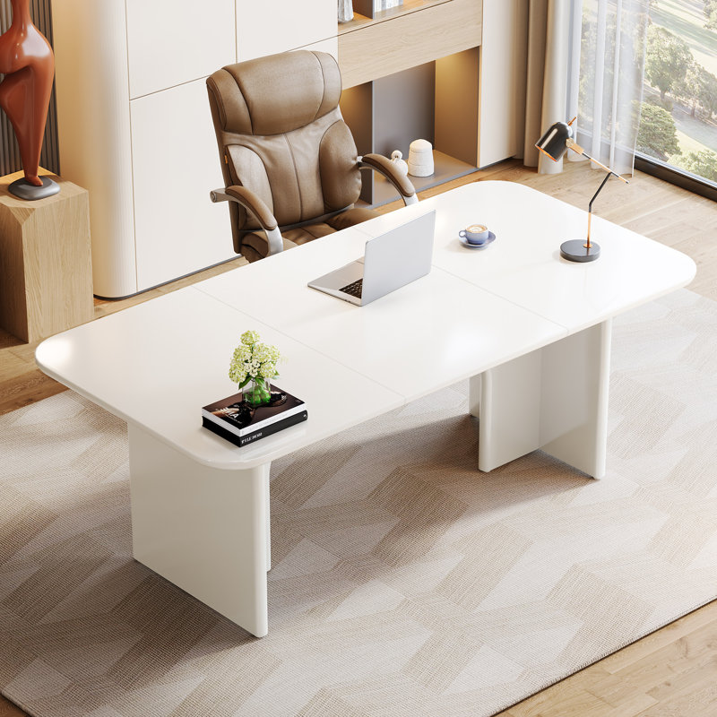 Hadlock Executive Desk, White