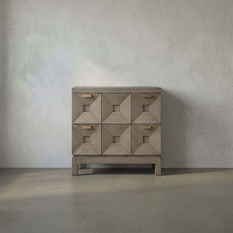 Musashi 2 Drawer, Small, Greige Walnut