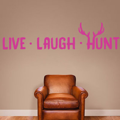 Décalcomanie murale chasse de rire live
