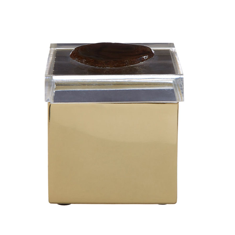 Cork Metal Decorative Box