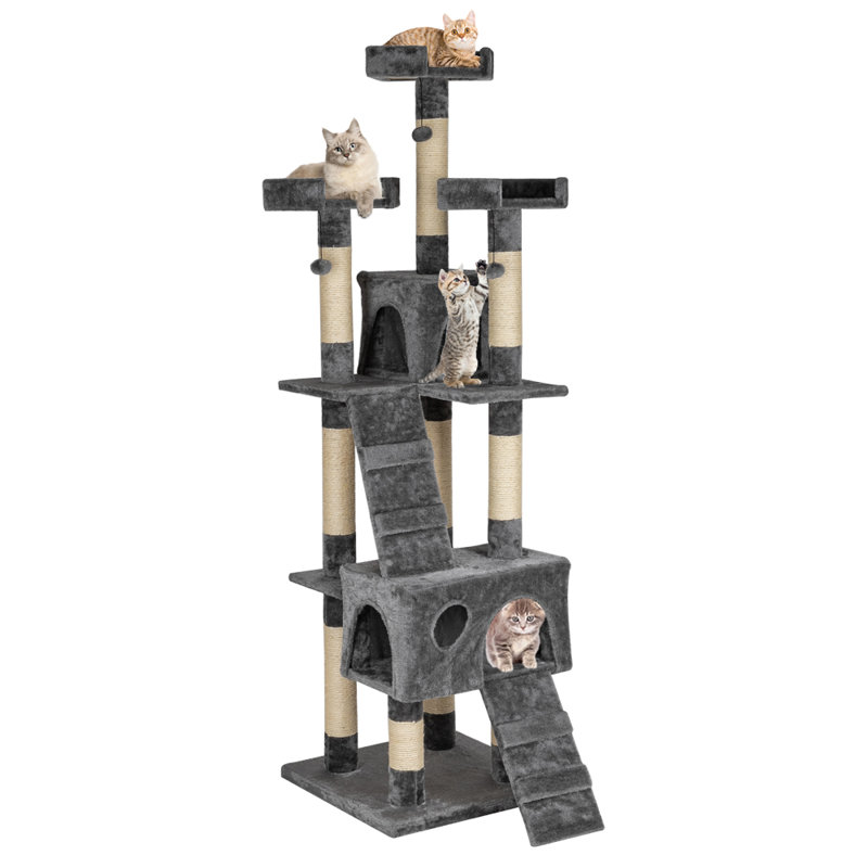 Talavera 66.93'' H Cat Tree, Gray